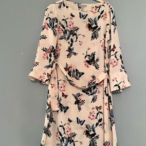 H&M Floral Print Cream Dress